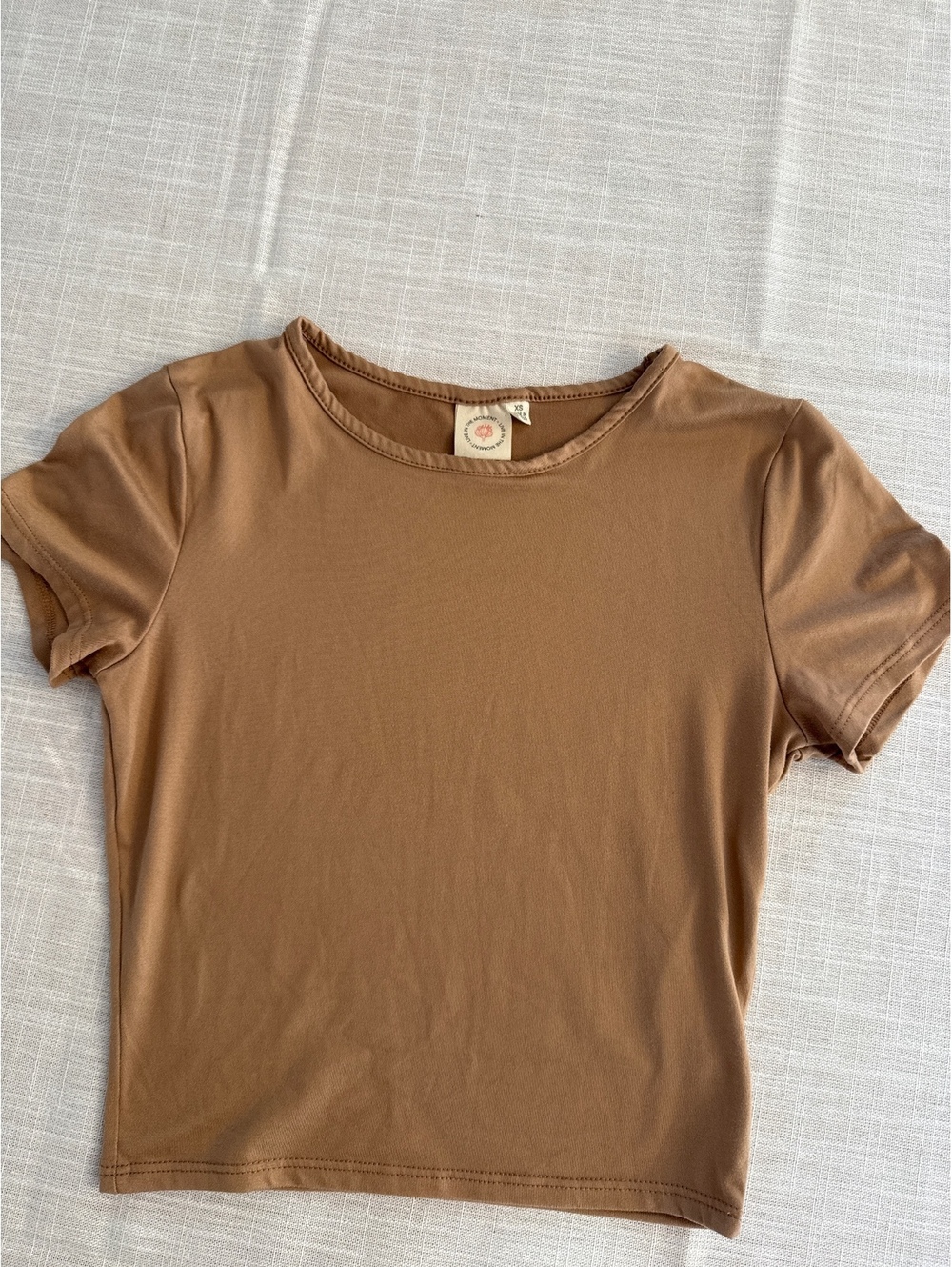 Live in the moment, short sleeve women’s T-shirt, size XS